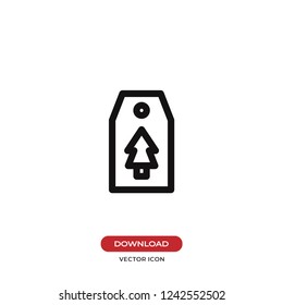 Price tag for Christmas vector icon