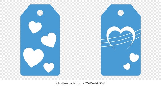 Price tag collection. Blank cardboard price tags. Retail product sticker elements with deal, hot price. Set of sale tags and labels. Set of gift or price tags shapes with hearts and love. EPS10
