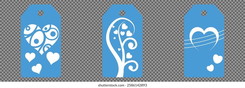 Price tag collection. Blank cardboard price tags. Retail product sticker elements with deal, hot price. Set of sale tags and labels. Set of gift or price tags shapes with hearts and love. EPS10