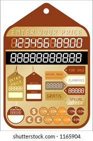 price tag - collection - vector!