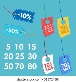 Price Tag Discount Illustration Supermarket Stock Vector (Royalty Free ...