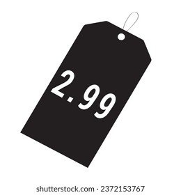  Price Tag displaying value of 2.99