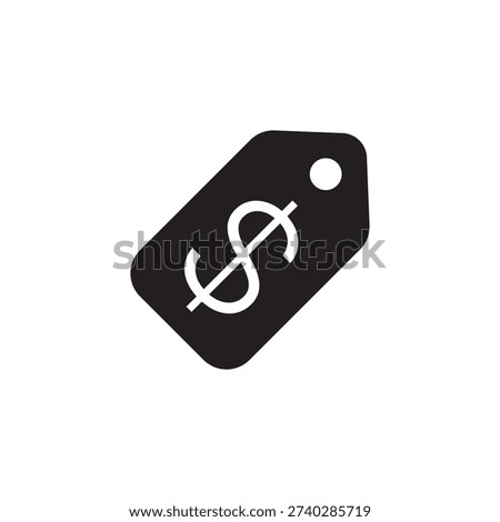Price tag with a dollar sign representing sales, discounts, and pricing strategy.
