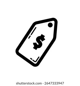 Preço Tag Doodle Icon Vetor para Design de Compras.
