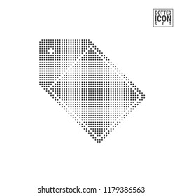 Price Tag Dot Pattern Icon. Sale Dotted Icon Isolated on White. Vector Background, Design Template. Can Be Used for Advertising, Web and Mobile UI.