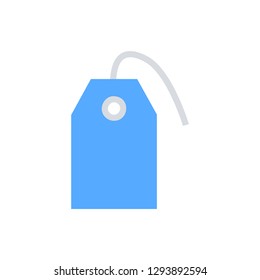 Price tag flat icon - vector