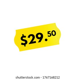Price tag. flat vector graphic in white background.