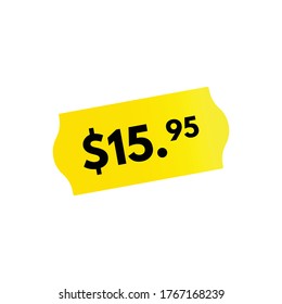 Price tag. flat vector graphic in white background.
