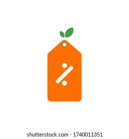 price tag fruit vector design template illustration