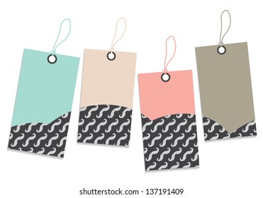 price tag with hipster elements