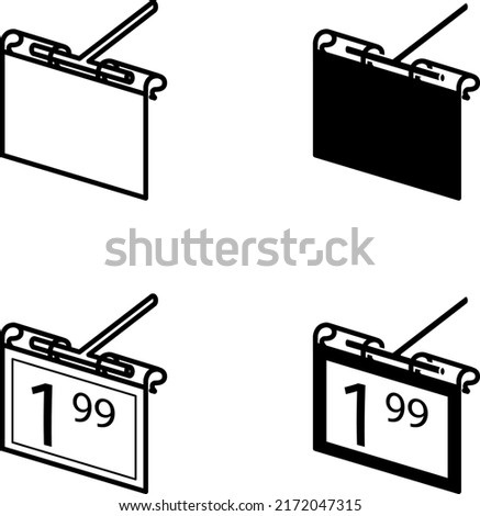 Price tag holder icon , vector illustration