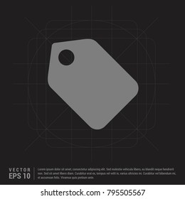 price tag icon Black Creative Background