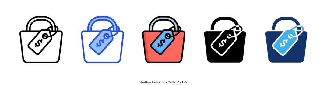 Price Tag Icon Collection With Multiple Styles