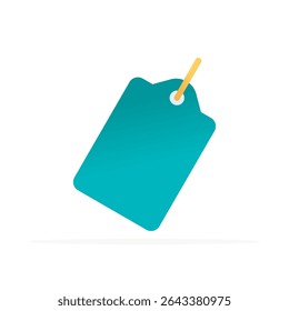 price tag icon, colored flat vector. modern and minimalist design