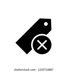 Price Tag icon. Commerce And Shopping.  Shopping Label sign. Close icon