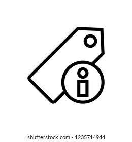 Price Tag icon. Commerce And Shopping. Information  Shopping Label sign. Price Info 
