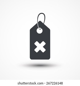 Price Tag icon with delete symbol.