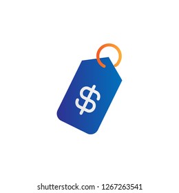 price tag icon design with creative modern concept and simple logo trendy shape style design vector eps 10