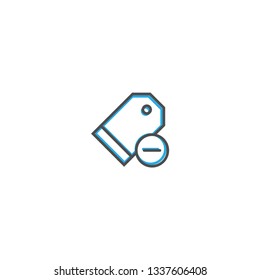 Price Tag icon design. Interaction icon line vector illustration design