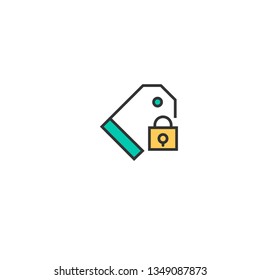Price Tag icon design. Interaction icon vector illustration