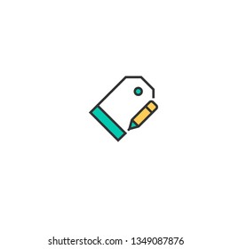 Price Tag icon design. Interaction icon vector illustration