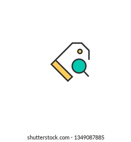 Price Tag icon design. Interaction icon vector illustration
