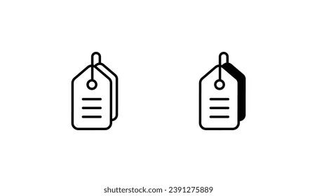Price Tag icon design with white background stock illustration