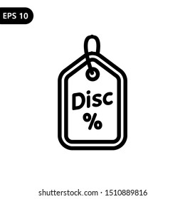 Price tag icon. discount tag sign. vector illustration. eps10
