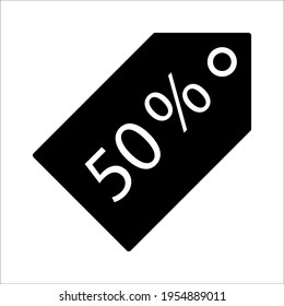 price tag icon, discount tag icon vector on white background.