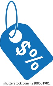 Icono de etiqueta de precio, vector de icono de etiqueta de descuento