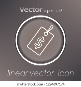 Price tag icon with dollar sign.
