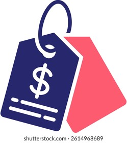 Price Tag Icon Fill Vector Illustration