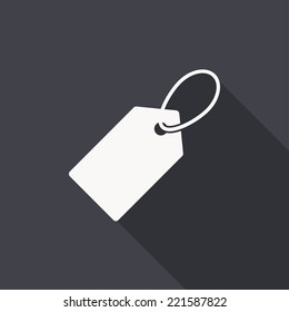 price tag icon , flat design