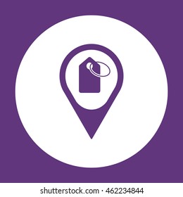 Price tag icon. Flat design.