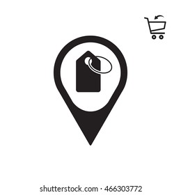 Price tag icon. Flat design.