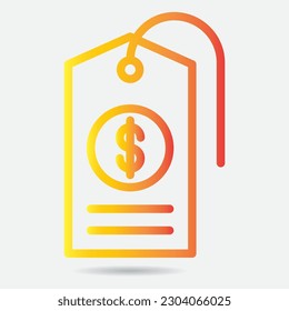 Price tag icon. Great for supermarkets, fashion, sales, online stores, web, social media etc. Vector