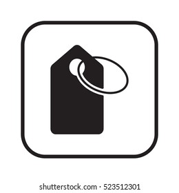 Price tag   icon, isolated. Flat  design. 