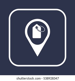 Price  tag   icon, isolated. Flat  design. 