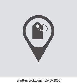 Price  tag   icon, isolated. Flat  design. 