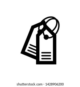 Price tag icon. Tag label icon. Sales label icon isolated on white background. 