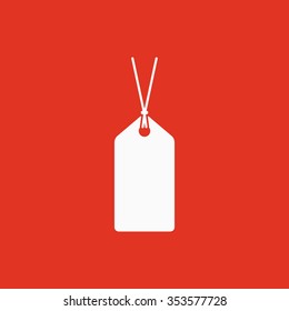 The price tag icon. Label symbol. Flat Vector illustration