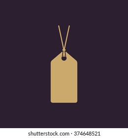 The price tag icon. Label symbol. Flat Vector illustration