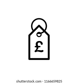 Price tag icon. Tag label icon for websites and apps. Sales label icon on white background. Flat vector illustration.