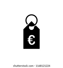 Price tag icon. Tag label icon for websites and apps. Sales label icon on white background. Flat vector illustration.
