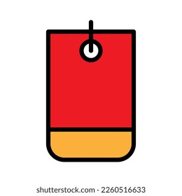 Price tag icon line isolated on white background. Black flat thin icon on modern outline style. Linear symbol and editable stroke. Simple and pixel perfect stroke vector illustration