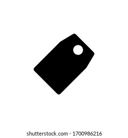 Price tag icon in line style. Store discount coupon symbol.