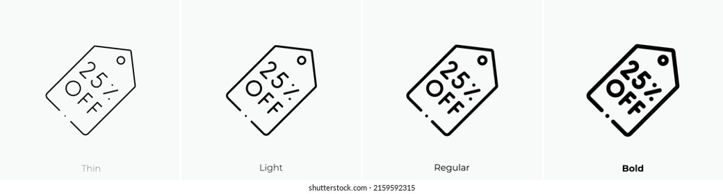 price tag icon. Linear style sign isolated on white background. Vector illustration.