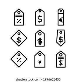 price tag icon or logo isolated sign symbol vector illustration - Collection of high quality black style vector icons
