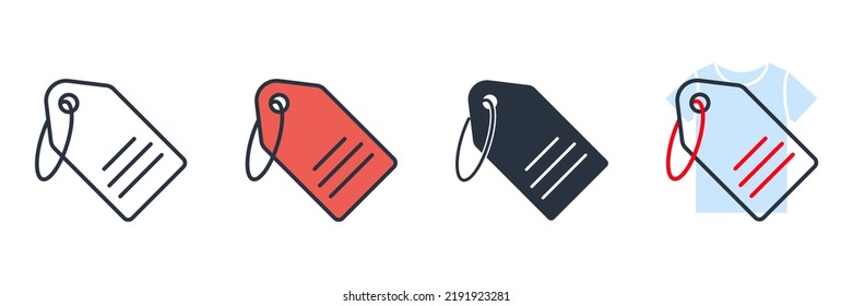 ilustración vectorial del icono de etiqueta de precio. Plantilla de símbolo de etiqueta de etiqueta para la colección de diseño gráfico y web