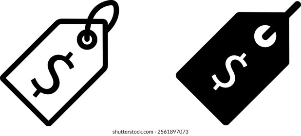 "Price Tag Icon – Retail and Product Pricing Concept Illustration"